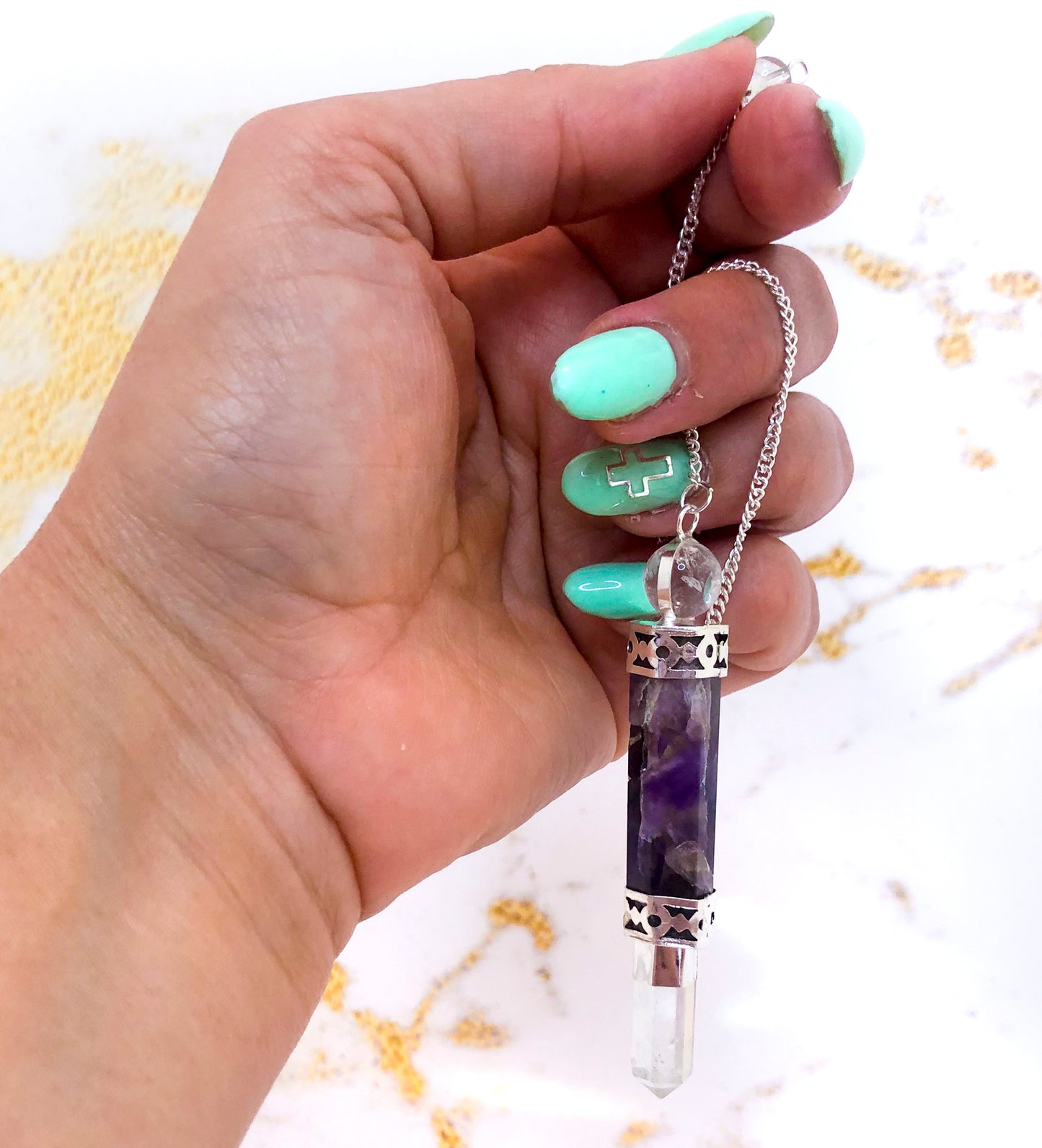 Pendulum Chevron Amethyst