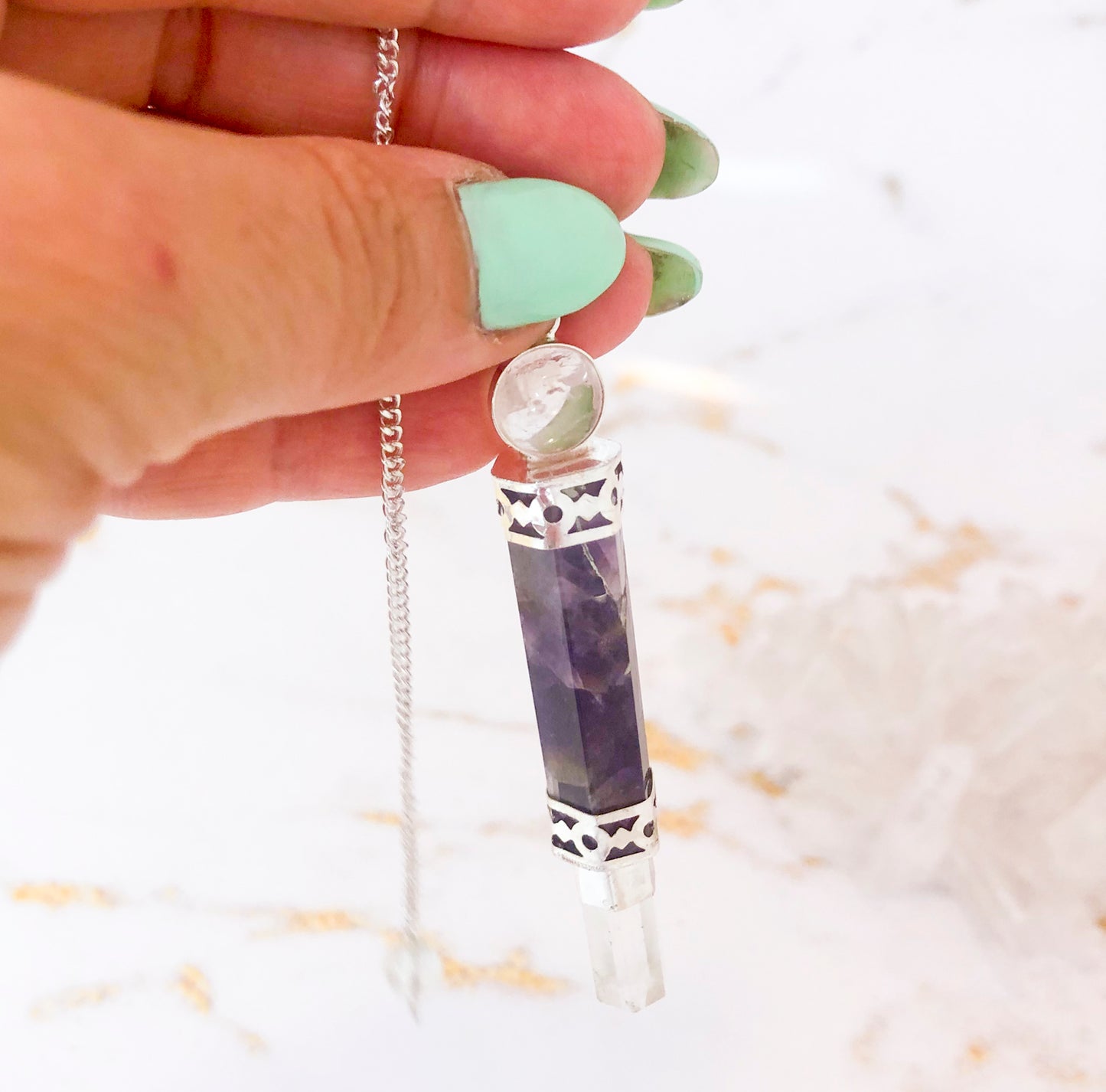 Pendulum Chevron Amethyst